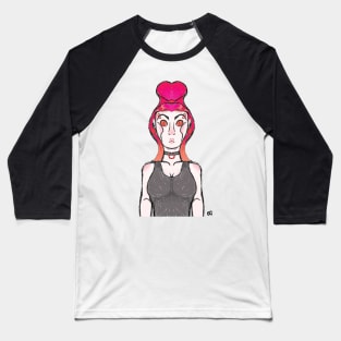 Sunset Lady :: Human or Human-Like Characters Baseball T-Shirt